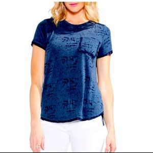 Vince Camuto Melange Jersey Pocket Tee - XL - NWT